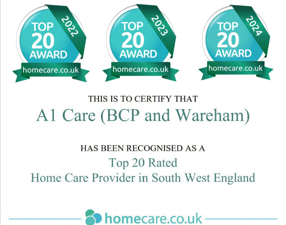 A1 Care (BCP and Wareham) Recommended on homecare.co.uk